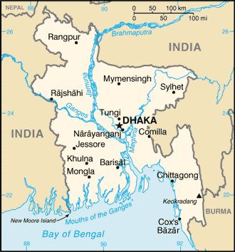 Bangladesh map