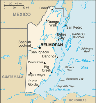 Belize map