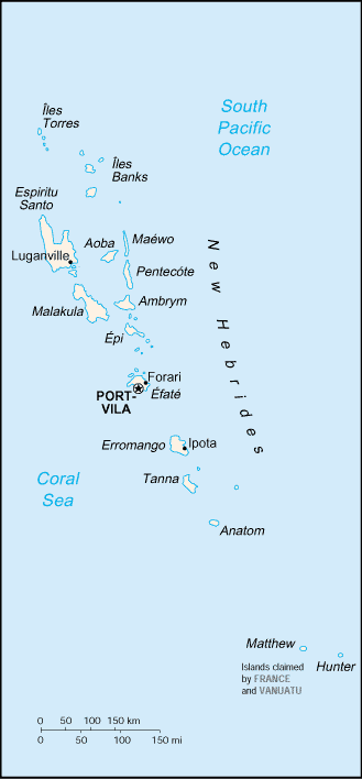 Vanuatu map