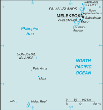 Palau map