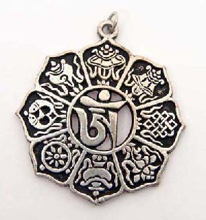 Eight Auspicious Symbols Jewellery Pendant