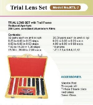 Trail Lens Set An Ophthalmic Equipments
