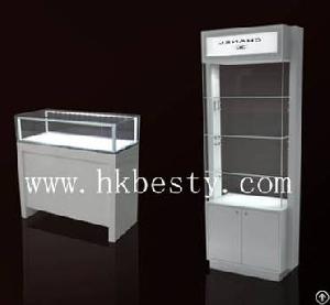 Famous Jewelry Counter And Cabinet Display Case