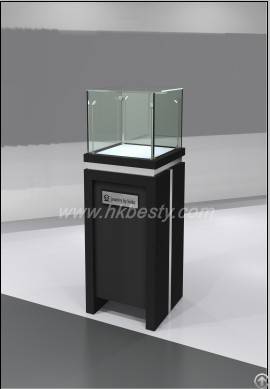 Glass And Wood Cabinet Basic Lighting For Diamond Jewelry