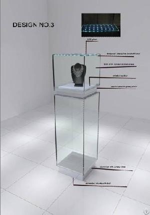 Glass To Glass Jewelry Showcases