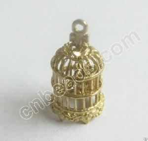 Birdcage Metal Charm Animal Alloy Pendant 2012 Fashion Jewelry Charms