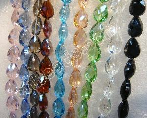 Drop Crystal Beads Large Faceted Glass Jewelry Accessories 2012 Fashion Chinese Glass Crafts
