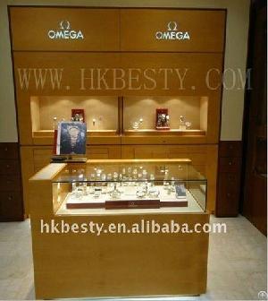 Solid Wood Watch Store Display Furniture Design And Making