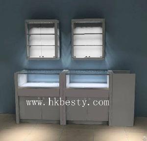 Small Jewelry Display Kiosk And Cabinet Come With Led Lights