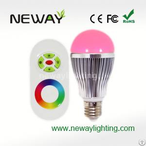 E27 Smd 5050 Rgb Remote Control Dimmable Led Bulb
