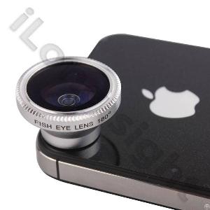 180 Fisheye Lens For Mobile Phone And Digital Camera-silver