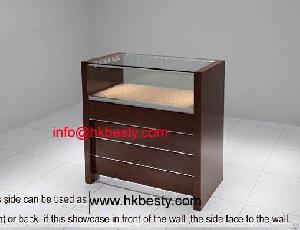 jewellery watch store wooden showcase led lights