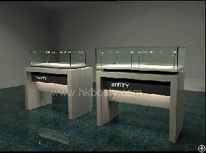 watch display counter lock lights