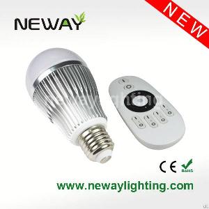 2.4g Remote Control Dimmable Color Temperature Adjusted Led Lamp Bulb