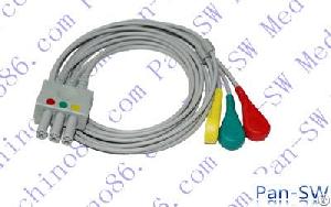 Siemens Three Leads Ecg Leadwire