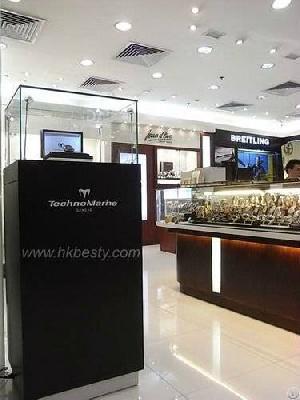 Expensive Jewelry Store Furniture And Kiosk Design With Led Lights