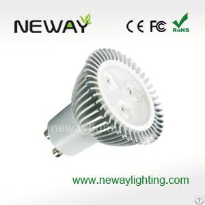 3 1w lens led spotlight gu10