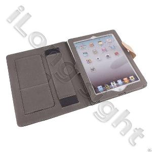 Premium Designer Style Folio Leather Case For Ipad3 Wathet