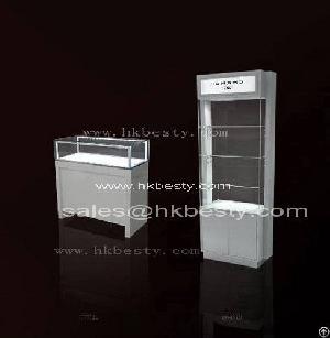 High Power Led Jewelry Display Counter Showcase And Display Cabinet Showcase With Toughened Glass