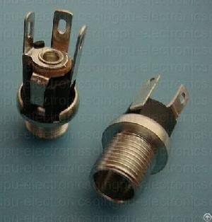 Dc Barrel Jack Connector Wqp-dc025m Chassis Mount