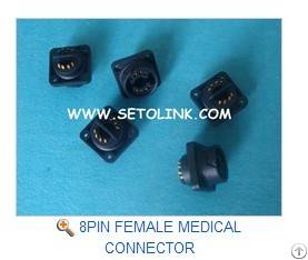 8pin female medical connector