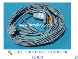 Supply Kenz Pc-109 One Piece 10 Leads Ecg Ekg Cable