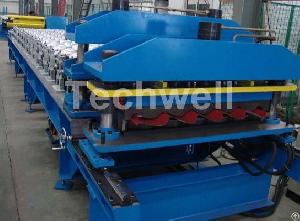 Step Tile Roll Forming Machine Supplied By Wuxi Techwell Machinery Co, Ltd