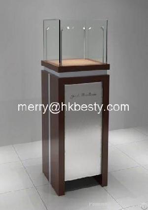 Mdf Jewelry Display Tower Showcase In Shopping Mall