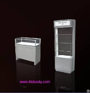 White Colour Jewelry Or Watch Display Showcase And Cabinet