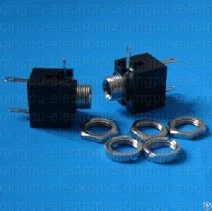 1 8 headphone female stereo jack connector 3 pins