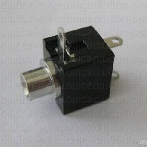 2 5mm jack mono switched panel mount non threaded