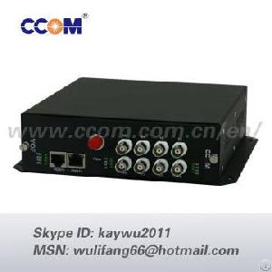 multi 8 channel video optical transmission vof 8000