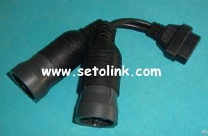 Hot Deutsch Y 6pin 9 Pin To Obd 16 Pin Trcuk Cable