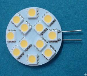 side pin g4 12v ac dc 12chip 5050 smd ampoule led 120 degrs