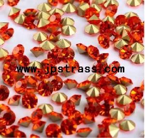 Fancy Color Point Back Rhinestone