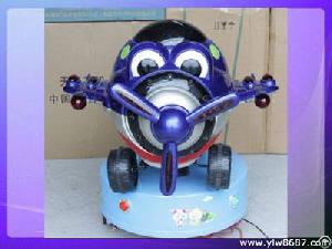 Electronic Kiddie Rides With Coin Operated / Big Eyes Plane For Kiddie Ride On
