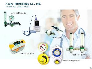Finger Type Pulse Oximeter, Spo2 Probe Sensor, Oxygen Regulator, Medical Flowmeter