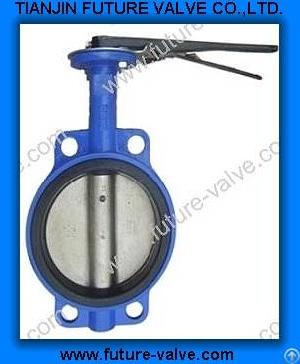 Pn 10 / 16 Wafer Type Lever Operated Butterfly Valves