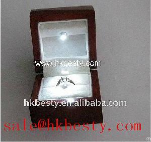 Diamond Ring Led Light Jewelry Display Box For Engagement