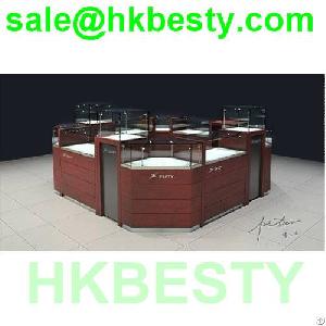 Jewelry Kiosk Design And Shop Mall Design With High Power Led Lights