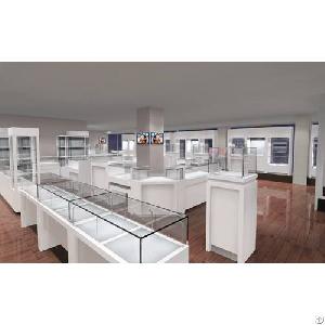 White Color Jewelry Display Design And Jewelry Display Shop Design