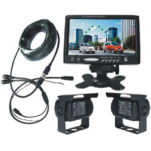 Trailer Reversing Camera System With 7 Inch Tft Lcd Monitor And Cctv Camera