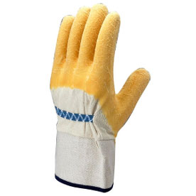 Natural Rubber Coated Work Gloves With Elastic Expander At Back Ma-3123