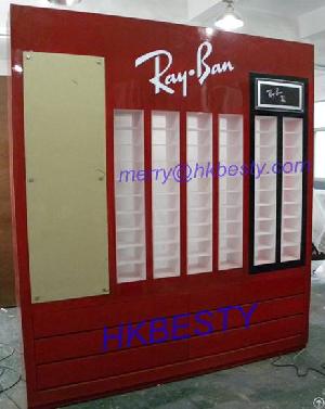 Sunglass Wall Cabinet With Acrylic Boxes