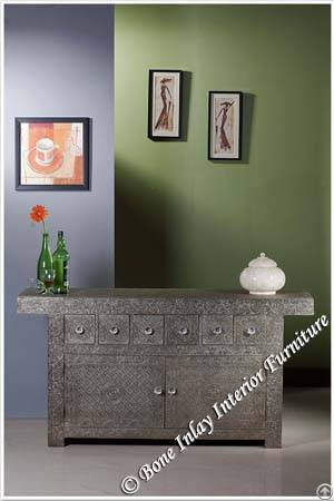 embossed metal drawer chest dresser