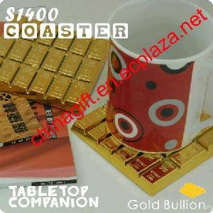 Gold Bullion Design Coaster