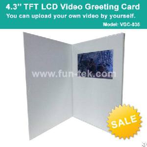 4 3 video greeting card advertising lcd brochure 256mb