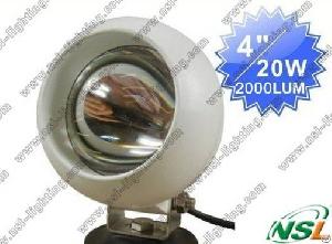 cree round 20w led light 4x4 road