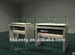 Black And Whithe Color Display Counter For The Jewelry Store