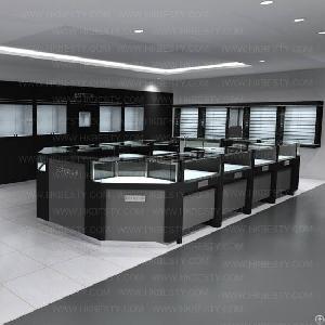 fine jewellery store showcase cabinet